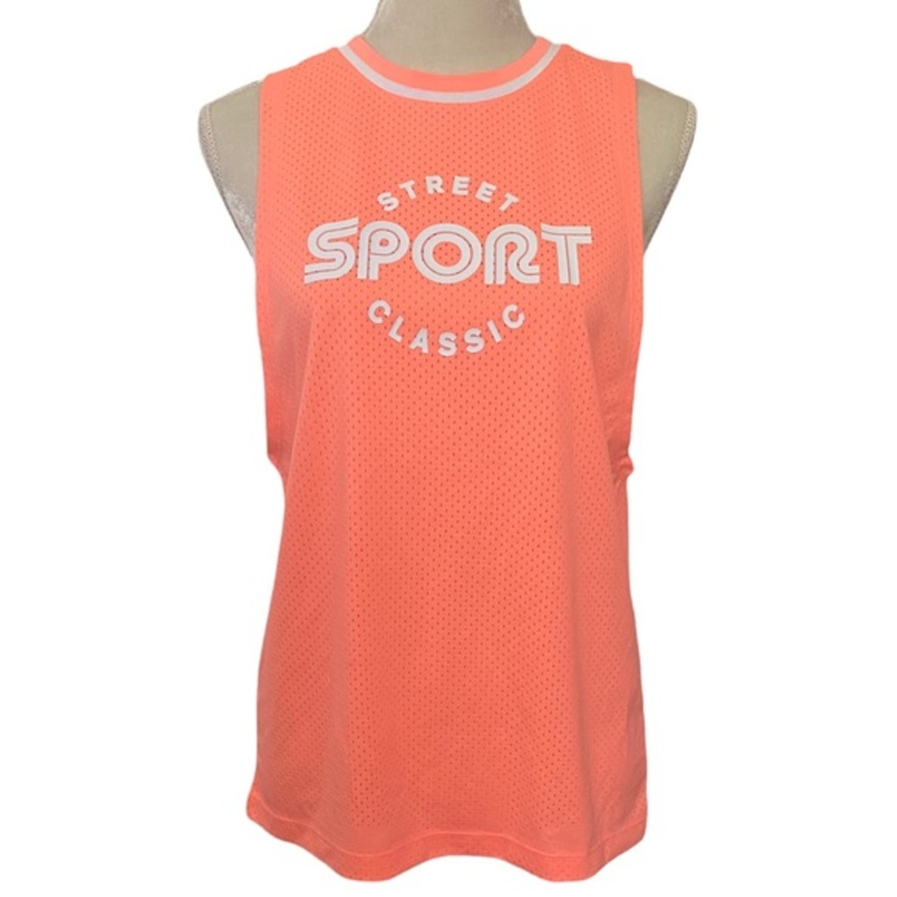 Forever 21‎ Sleeveless Sports Jersey Orange and White Women’s sz Medium